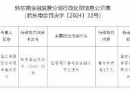 工商银行镇远支行被罚1万元：因管理不善导致金融许可证遗失